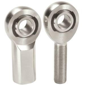 Male Studded 440C Stainless Steel Spherical Stainless Steel/PTFE Race Rod End with M10 x 1.5 Right H QA1 MGMR10TS